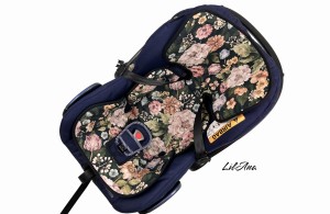 WKŁADKA ANTYPOTOWA 3D PURPLE GARDEN BLACK