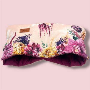 Mufka PINK FLOWERS